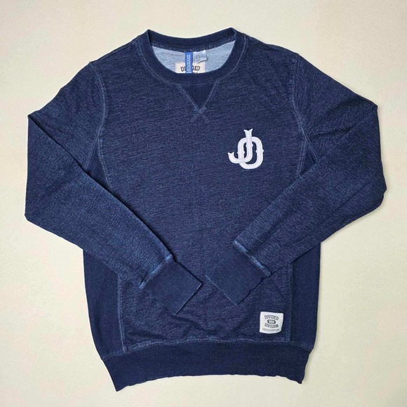 H&M Other - H&M Divided Crewneck Men's S Small MM Division Blue Indigo Wash Sweatshirt Patch